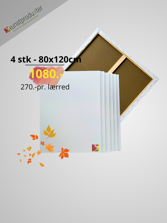 Malerlærreder 100x120 m.dobbelt stivere 4-PACK